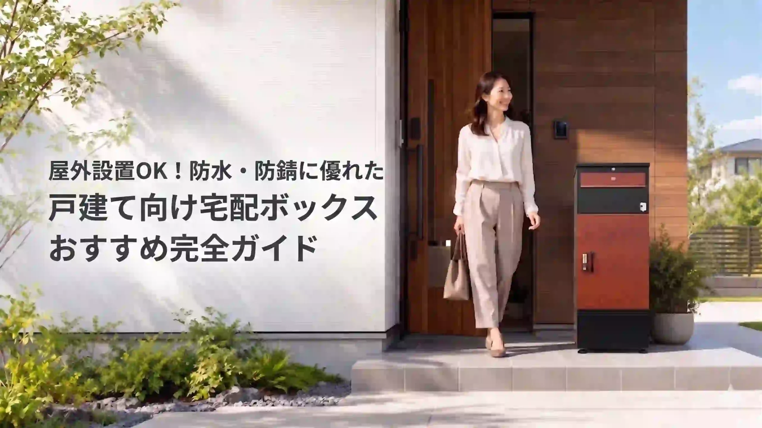 屋外a設置OK！防水・防錆に優れた戸建て向け宅配ボックスおすすめ完全ガイド