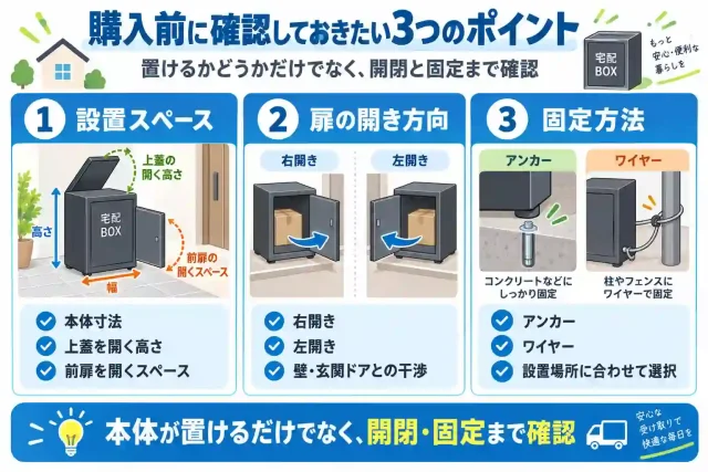 購入前に確認しておきたい3つのポイント