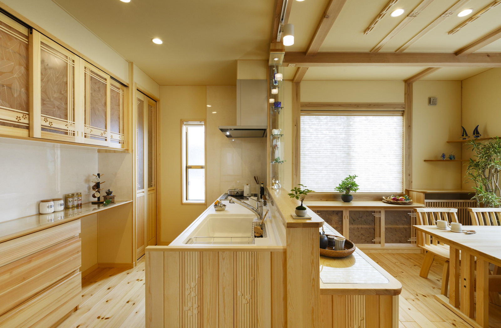 富士宮市の無垢材規格住宅内部イメージ